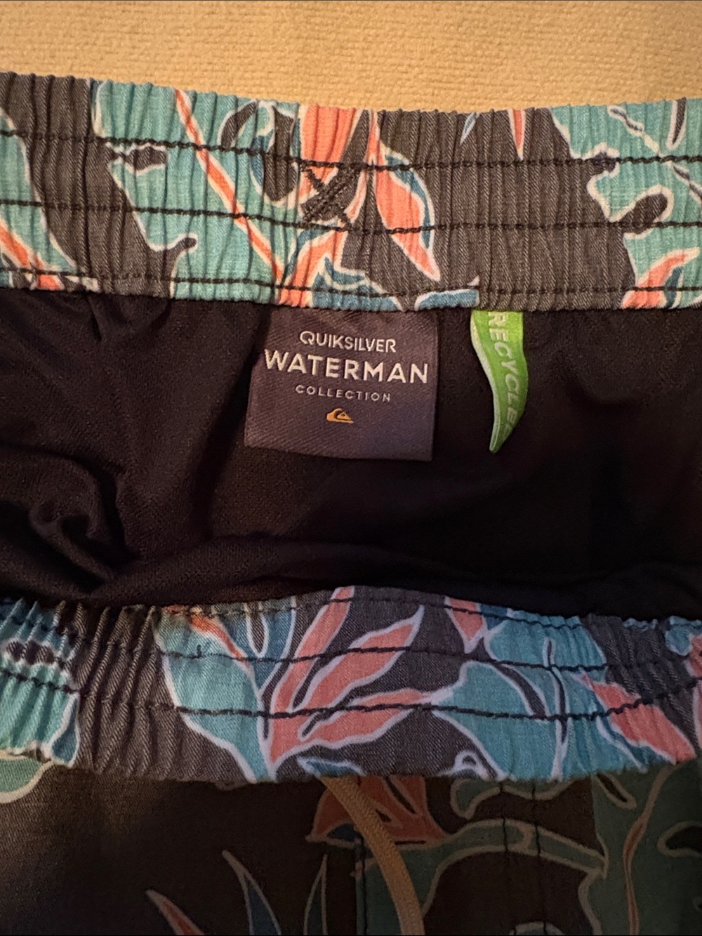 Quiksilver Waterman Floral Shorts - Teal & Coral